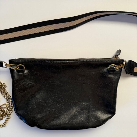 By Anthropologie Modern Two Pouch Vegan Suede and Leather Crossbody - Picture 5 of 5